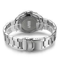 U.S. Navy C39 | Analog Display Quartz Watch with Unidirectional Rotating Bezel and Metal Bracelet
