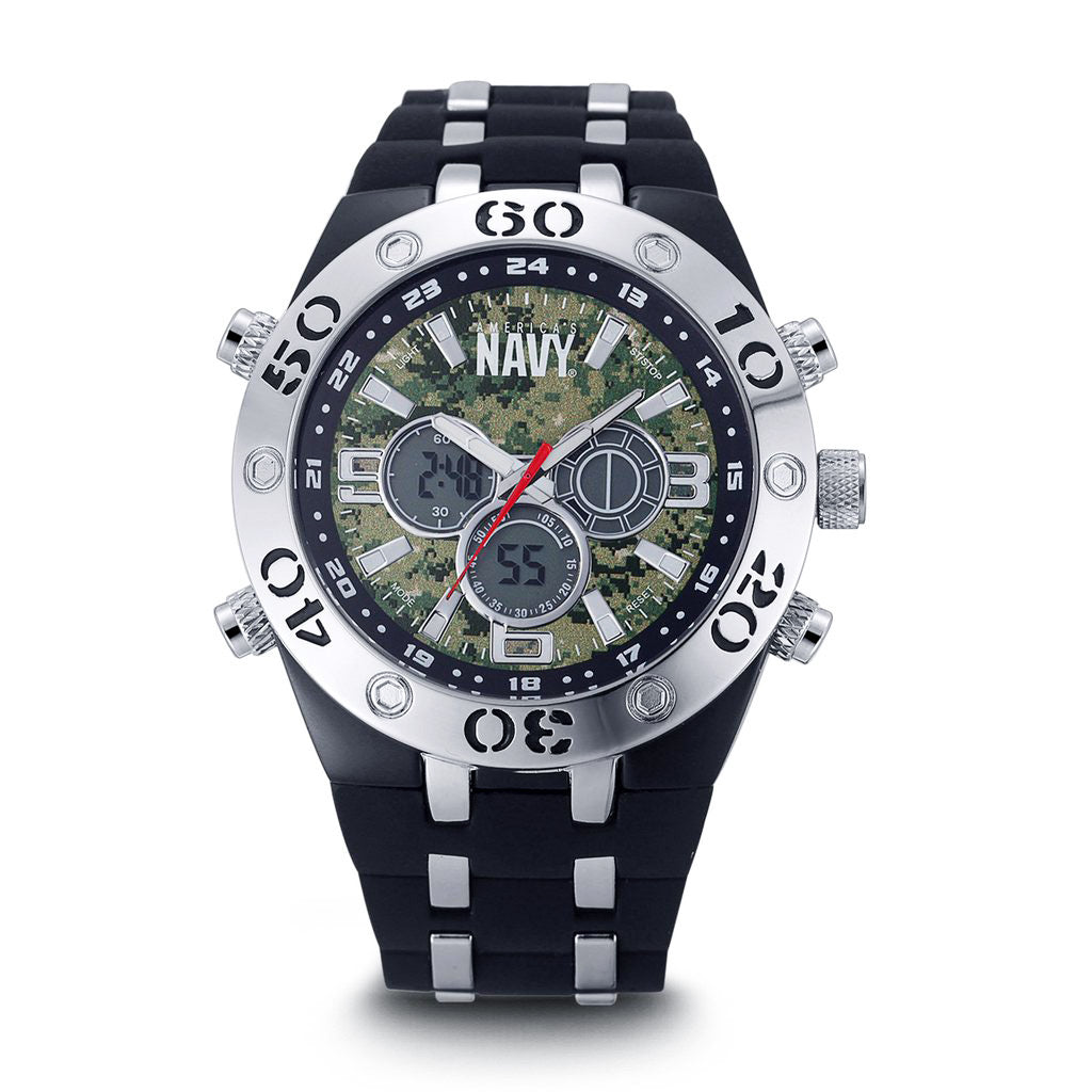 U.S. Navy C23 | Analog-Digital Display Multifunction Quartz Watch with Camouflage Dial